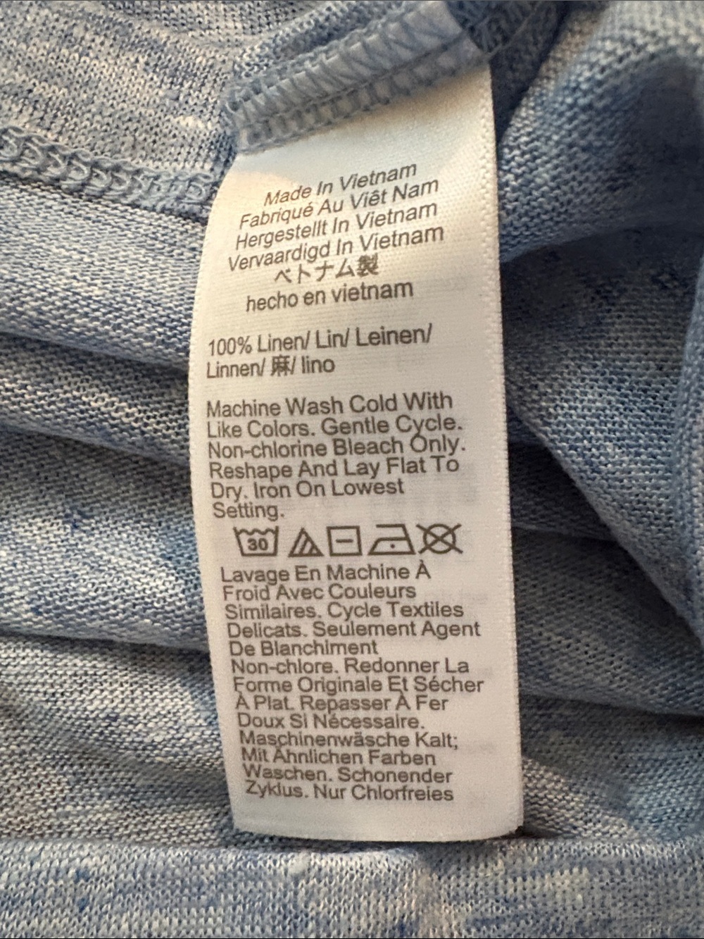 J. Crew Light Heather Blue Short Sleeve Tee - Picture 5 of 7